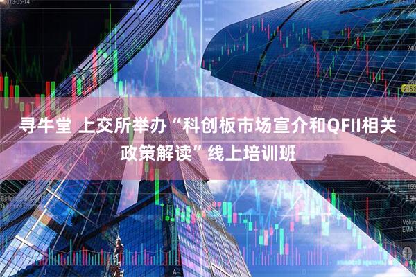 寻牛堂 上交所举办“科创板市场宣介和QFII相关政策解读”线上培训班